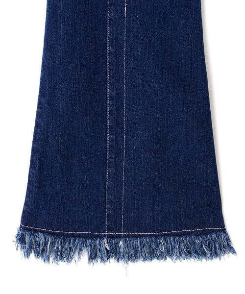 AULA AILA（アウラアイラ）の「AULA AILA/アウラアイラ/FRINGE DENIM PANTS（デニムパンツ・レディース・ブルー・1）」の22枚目の写真