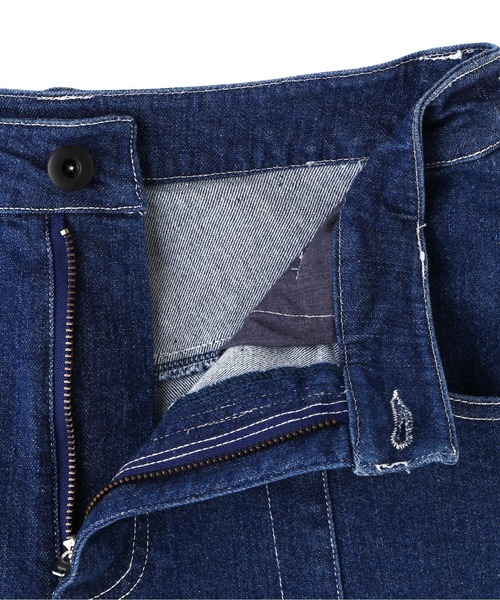 AULA AILA（アウラアイラ）の「AULA AILA/アウラアイラ/FRINGE DENIM PANTS（デニムパンツ・レディース・ブルー・1）」の8枚目の写真