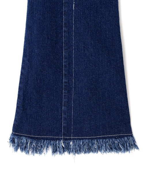 AULA AILA（アウラアイラ）の「AULA AILA/アウラアイラ/FRINGE DENIM PANTS（デニムパンツ・レディース・ブルー・1）」の9枚目の写真