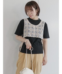 ehka sopo | モチーフレースビスチェ(ニット/セーター)