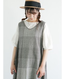 Samansa Mos2 | 袖口シェルタックパフスリーブカットソー(Tシャツ/カットソー)