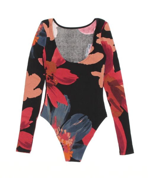 Desigual（デシグアル）の「花柄 スリムボディスーツ（その他トップス・レディース・ブラック・L/M/S/XL/XS）」の7枚目の写真
