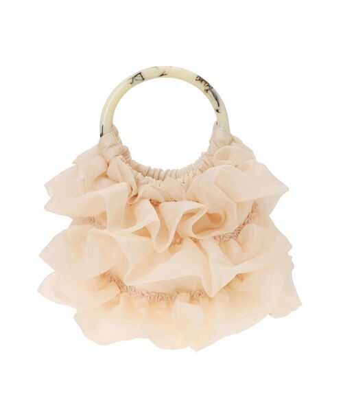 merry jenny（メリージェニー）の「オーガンジーティアードbag（ハンドバッグ・レディース・アイボリー/ブラック/グリーン・FREE）」の14枚目の写真