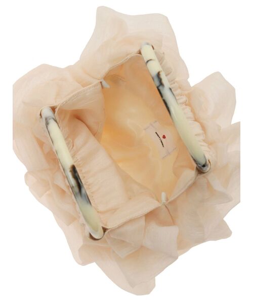 merry jenny（メリージェニー）の「オーガンジーティアードbag（ハンドバッグ・レディース・アイボリー/ブラック/グリーン・FREE）」の16枚目の写真