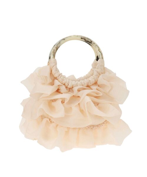 merry jenny（メリージェニー）の「オーガンジーティアードbag（ハンドバッグ・レディース・アイボリー/ブラック/グリーン・FREE）」の20枚目の写真