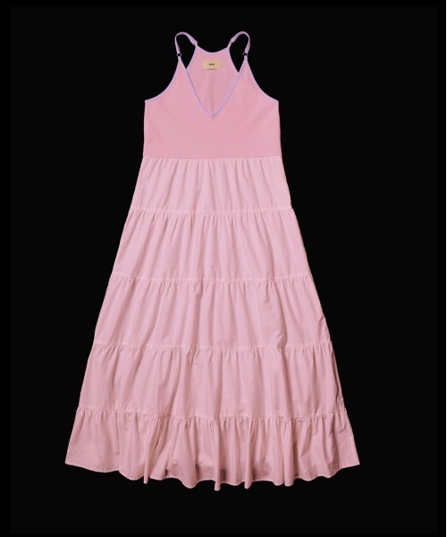 papier（パピエ）の「papier/パピエ/Rib frill onepiece/フリルワンピース（ワンピース・レディース・ホワイト/ブラック/ラベンダー・FREE）」の3枚目の写真