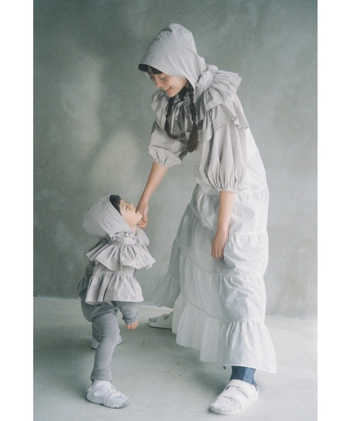 papier（パピエ）の「papier/パピエ/Rib frill onepiece/フリルワンピース（ワンピース・レディース・ホワイト/ブラック/ラベンダー・FREE）」の19枚目の写真