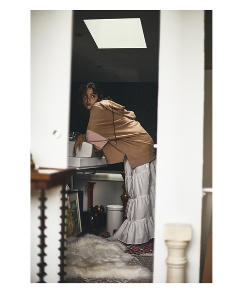 papier（パピエ）の「papier/パピエ/Rib frill onepiece/フリルワンピース（ワンピース・レディース・ホワイト/ブラック/ラベンダー・FREE）」の22枚目の写真