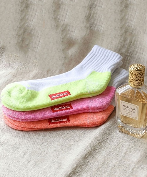 Healthknit(ヘルスニット)の「『Healthknit/ヘルスニット』3パックミドルソックス 3点セット(ソックス/靴下・メンズ・C/B/F/D/A/E/L/M/J/N/K/H/G/I/O/Q/P/S/T/U/V/W/R/Z/Y/X/その他4/その他1/その他2/その他3・M/S/FREE)」の3枚目の写真