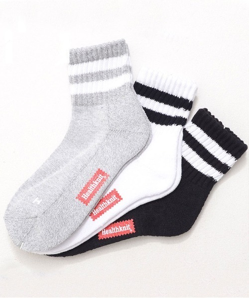 Healthknit(ヘルスニット)の「『Healthknit/ヘルスニット』3パックミドルソックス 3点セット(ソックス/靴下・メンズ・C/B/F/D/A/E/L/M/J/N/K/H/G/I/O/Q/P/S/T/U/V/W/R/Z/Y/X/その他4/その他1/その他2/その他3・M/S/FREE)」の14枚目の写真