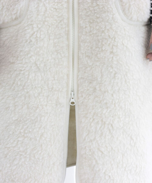 COLD BREAKER（コールドブレーカー）の「【WEB限定】【別注】【COLD BREAKER/コールドブレーカー】ボアロングジレベスト（ブルゾン・レディース・チャコールグレー/ライトグレー/アイボリー・FREE）」の6枚目の写真