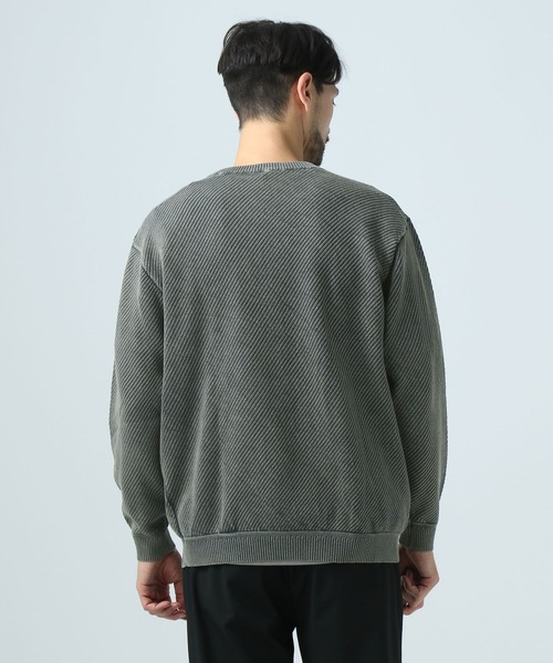 BAYFLOW（ベイフロー）の「GDバイアスニット（ニット/セーター・メンズ・カーキ/イエロー/チャコール・SMALL/MEDIUM/LARGE）」の4枚目の写真