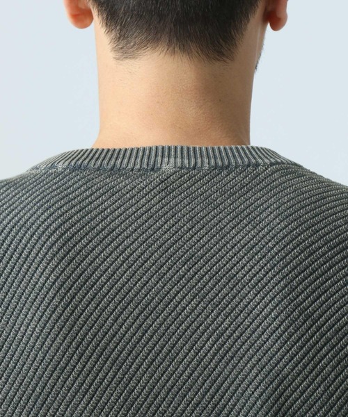 BAYFLOW（ベイフロー）の「GDバイアスニット（ニット/セーター・メンズ・カーキ/イエロー/チャコール・SMALL/MEDIUM/LARGE）」の6枚目の写真