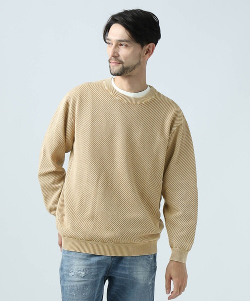 BAYFLOW（ベイフロー）の「GDバイアスニット（ニット/セーター・メンズ・カーキ/イエロー/チャコール・SMALL/MEDIUM/LARGE）」の22枚目の写真