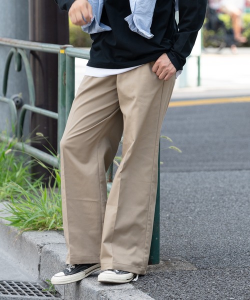 Dickies(ディッキーズ)の「【DICKIES/ディッキーズ】ストレッチ ツイルワイドパンツ ハイウエスト(その他パンツ・メンズ・オレンジ/ベージュ/杢グレー/イエロー/ブラック/ブルー・SMALL/LARGE/MEDIUM/X-LARGE)」の15枚目の写真