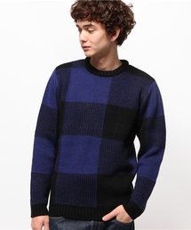 【WHO'S WHO gallery】チェックジャガードニット