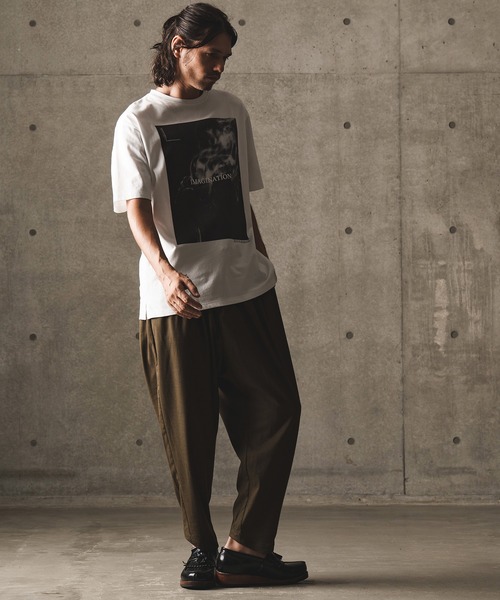 GLIMCLAP(グリムクラップ)の「mt7984-PhotographerAKI SAKAIRIcollaboration T-Shirt Tシャツ(Tシャツ/カットソー・メンズ・ホワイト/ミックスグレー/ブラック・S/L/M)」の22枚目の写真