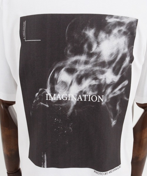 GLIMCLAP(グリムクラップ)の「mt7984-PhotographerAKI SAKAIRIcollaboration T-Shirt Tシャツ(Tシャツ/カットソー・メンズ・ホワイト/ミックスグレー/ブラック・S/L/M)」の9枚目の写真