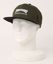 THRASHER | MAG LOGO TWILL FLAT CAP/スラッシャー帽子(キャップ）(キャップ)