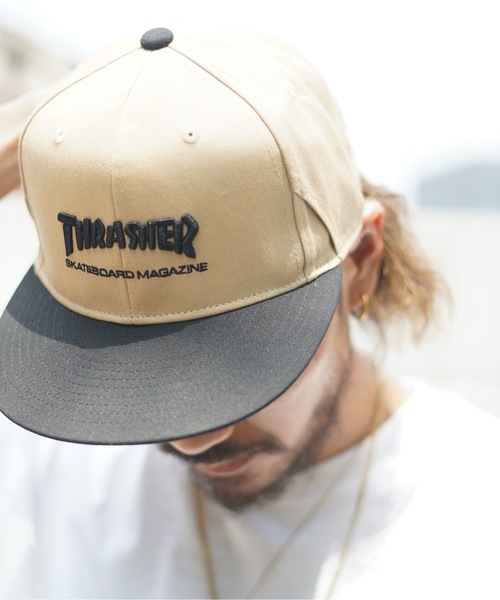 ミュージシャン Reels TWILL CAP THRASHER（スラッシャー）の「MAG LOGO TWILL FLAT CAP