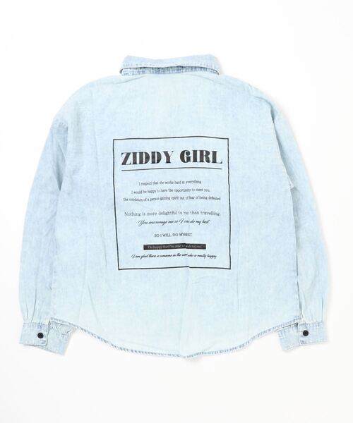 ZIDDY（ジディ）の「ZIDDY/【ニコ☆プチ掲載】4.5ozケミカルデニムボリュームシャツ(130~160cm)（シャツ/ブラウス・キッズ・ネイビー/ブルー・130/140/150/160）」の17枚目の写真