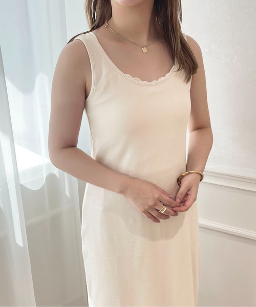 apres jour(アプレジュール)の「フロントオープンロングワンピース【ZOZOTOWN限定アイテム】(ワンピース・レディース・ブラウン系その他/ブラック/アイボリー・フリー/X-LARGE)」の8枚目の写真