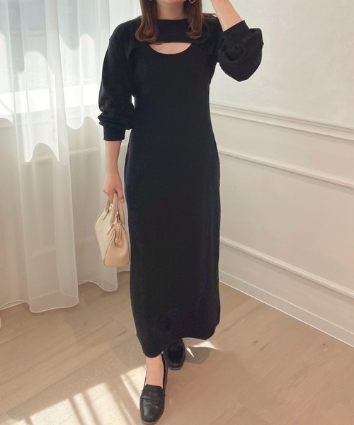 セール】フロントオープンロングワンピース【ZOZOTOWN限定アイテム