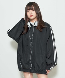 WEGO（ウィゴー）の「WEGO/ラインフード付キパーカー（パーカー・レディース）」