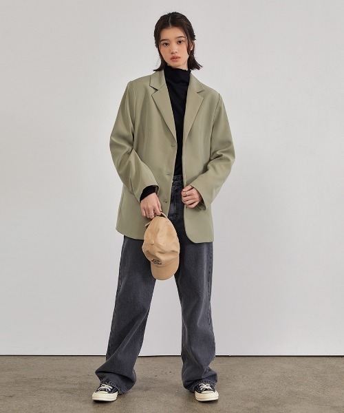 muahmuah(ムーアムーア)の「A'GEM/9 × .kom『muah muah/ムーアムーア』RUFFLE GOLGI TURTLENECK T-SHIRT/ラッフル タートルネックロングスリーブカットソー(Tシャツ/カットソー・レディース・チャコールグレー/ライトブルー/ブラック/アイボリー・FREE)」の10枚目の写真