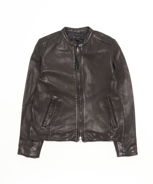 NCB neat caprice brand(エヌシービーニートカプリスブランド)の「NCB neat caprice brand(エヌシービーニートカプリスブランド) シープシングルライダース(ライダースジャケット・レディース・ブラック/チャコール・M/S)」の6枚目の写真