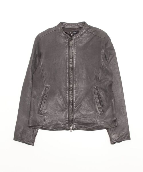 NCB neat caprice brand(エヌシービーニートカプリスブランド)の「NCB neat caprice brand(エヌシービーニートカプリスブランド) シープシングルライダース(ライダースジャケット・レディース・ブラック/チャコール・M/S)」の5枚目の写真