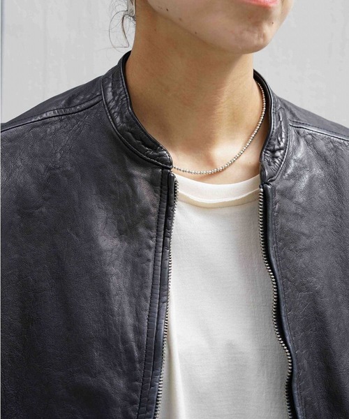 NCB neat caprice brand(エヌシービーニートカプリスブランド)の「NCB neat caprice brand(エヌシービーニートカプリスブランド) シープシングルライダース(ライダースジャケット・レディース・ブラック/チャコール・M/S)」の18枚目の写真