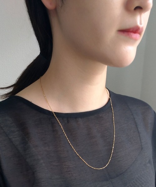 NOIR DE POUPEE(ノワールドプーペ)の「silver925 キラチェーン ネックレス (ニッケルフリー)(ネックレス・レディース・シルバー/ゴールド・FREE)」の8枚目の写真