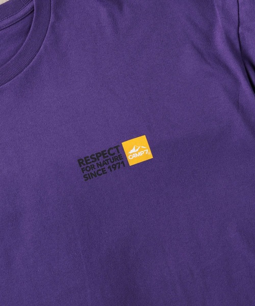 CAMP7（キャンプセブン）の「【CAMP7】スリーブプリントロンＴ（Tシャツ/カットソー・メンズ・ホワイト/パープル/ブラック・XL/L/M/S）」の8枚目の写真
