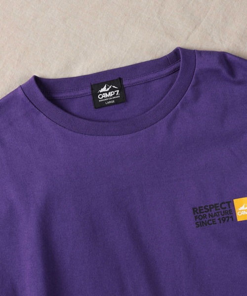 CAMP7（キャンプセブン）の「【CAMP7】スリーブプリントロンＴ（Tシャツ/カットソー・メンズ・ホワイト/パープル/ブラック・XL/L/M/S）」の11枚目の写真