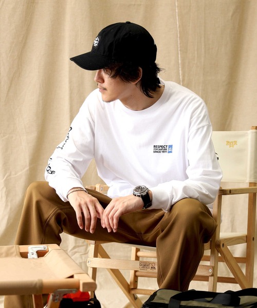 CAMP7（キャンプセブン）の「【CAMP7】スリーブプリントロンＴ（Tシャツ/カットソー・メンズ・ホワイト/パープル/ブラック・XL/L/M/S）」の14枚目の写真