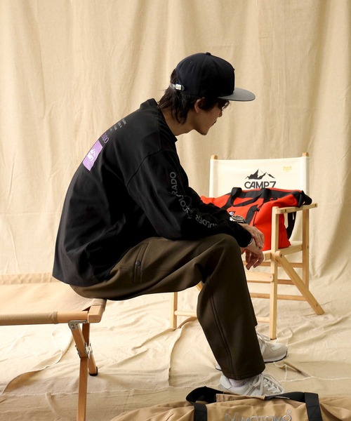 CAMP7（キャンプセブン）の「【CAMP7】スリーブプリントロンＴ（Tシャツ/カットソー・メンズ・ホワイト/パープル/ブラック・XL/L/M/S）」の21枚目の写真