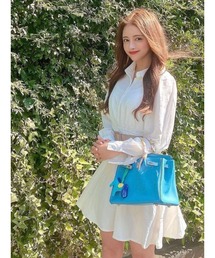 DURAS | ベルト付きシャツワンピース(ワンピース)