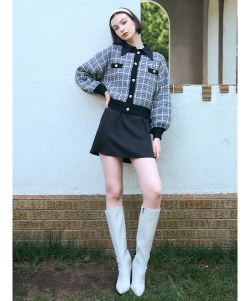 DURAS（デュラス）の「ベルト付きシャツワンピース（ワンピース・レディース・ホワイト/ブラック・FREE）」の6枚目の写真