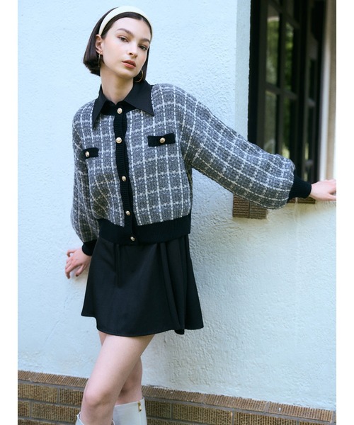 DURAS（デュラス）の「ベルト付きシャツワンピース（ワンピース・レディース・ホワイト/ブラック・FREE）」の7枚目の写真