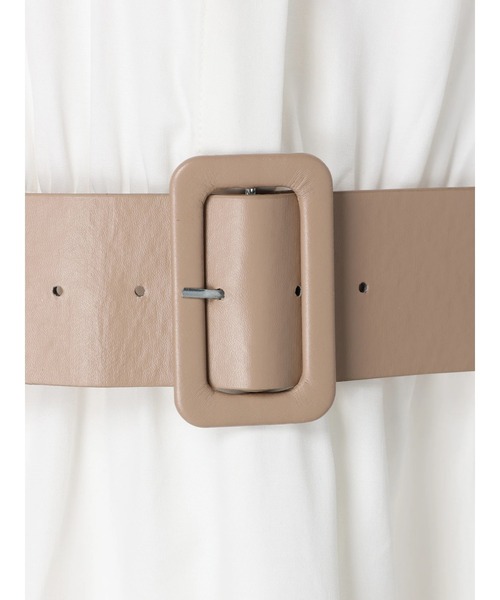 DURAS（デュラス）の「ベルト付きシャツワンピース（ワンピース・レディース・ホワイト/ブラック・FREE）」の21枚目の写真