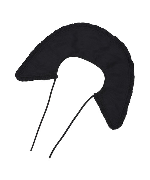 GANNI(ガニー)の「GANNI Taffeta Frill Collar F7200(付け襟・レディース・ブラック・ONE SIZE)」の2枚目の写真