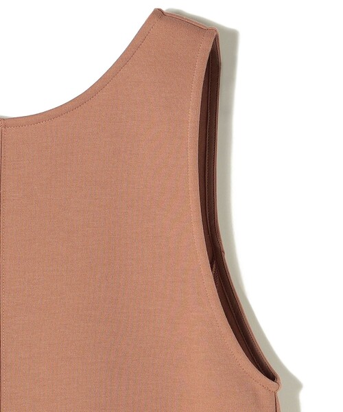 SHIPS Days（シップスデイズ）の「SHIPS Days:〈手洗い可能〉ダンボールクルーネックワンピース（ワンピース・レディース・キャメル/ダークグレー/オレンジ・ONE SIZE）」の7枚目の写真