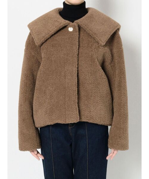 LAGUNAMOON（ラグナムーン）の「セーラーカラーファーブルゾン（ブルゾン・レディース・ブラック/ダークオレンジ/ブラウン・FREE）」の13枚目の写真