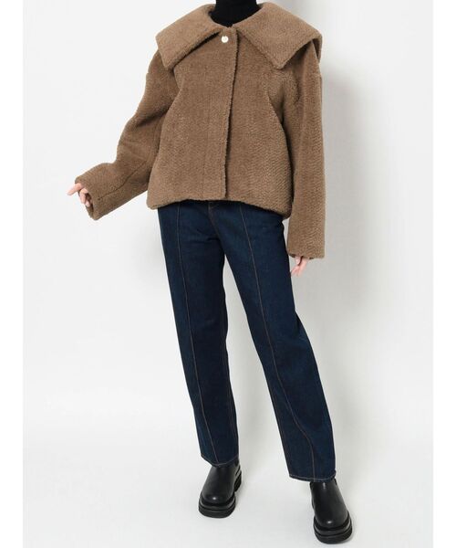 LAGUNAMOON（ラグナムーン）の「セーラーカラーファーブルゾン（ブルゾン・レディース・ブラック/ダークオレンジ/ブラウン・FREE）」の14枚目の写真