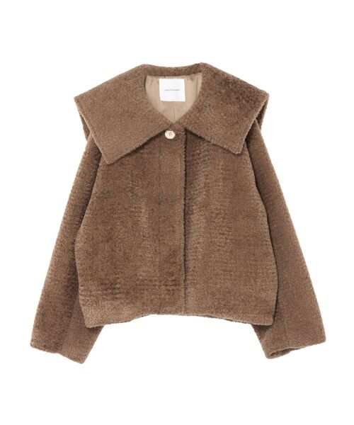 LAGUNAMOON（ラグナムーン）の「セーラーカラーファーブルゾン（ブルゾン・レディース・ブラック/ダークオレンジ/ブラウン・FREE）」の10枚目の写真