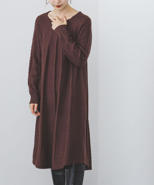 BEAMS HEART（ビームスハート）の「BEAMS HEART / ケーブル編み フレア