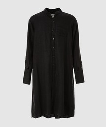 GREG LAUREN / 長袖シャツ/--/コットン/BLK GREG LAUREN（グレッグローレン）の「Greg Lauren Grandad-Collar