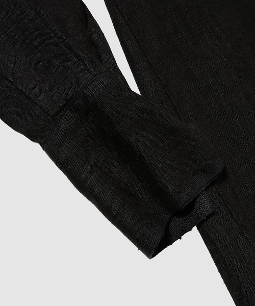 GREG LAUREN(グレッグローレン)の「BLACK LINEN CHRISTIAN STUDIO BLACK(シャツ/ブラウス・メンズ・ブラック・0)」の2枚目の写真