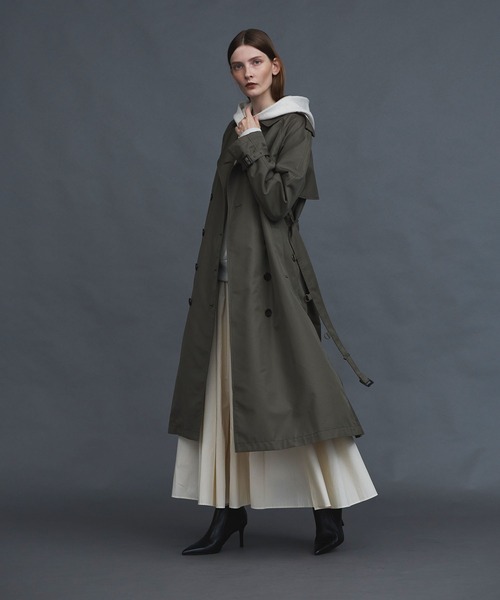 N.O.R.C by the line（ノークバイザライン）の「ロングトレンチコート（トレンチコート・レディース・キャメル/カーキ・M/S/L）」の14枚目の写真